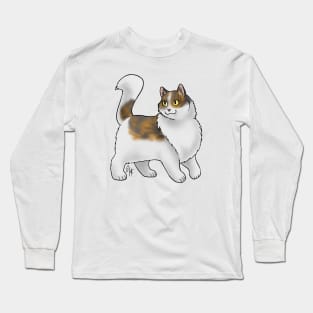 Cat - Turkish Angora - Calico Long Sleeve T-Shirt